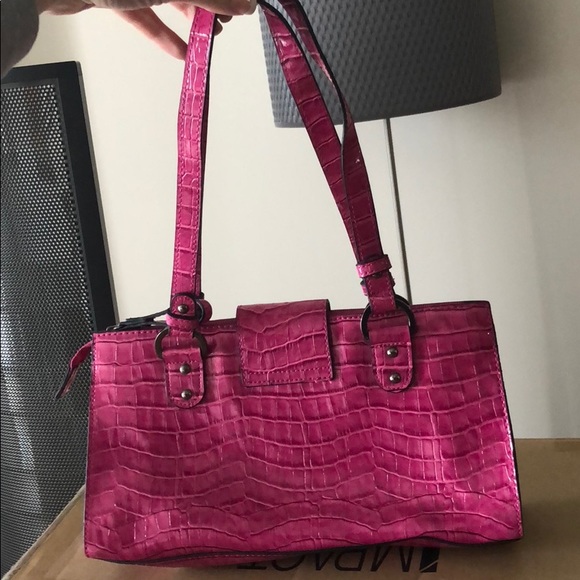 Guess | Bags | Hot Pink Snake Skin Guess Bag | Poshmark